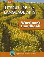 Cover of: Literature Language Arts Fifth Course Grade 11 Holt Literature Language Arts Warriners Handbook Hs