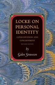 Cover of: Locke On Personal Identity Consciousness And Concernment