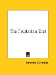 Cover of: The Fruitarian Diet