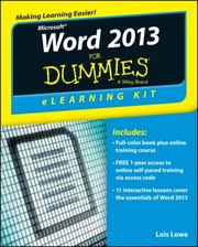 Cover of: Word 2013 Elearning Kit For Dummies
