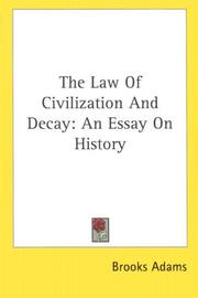 Cover of: The law of civilization and decay