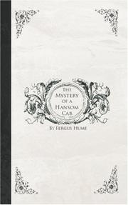 Mystery of a Handsom Cab by Fergus Hume