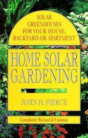 Cover of: Home solar gardening