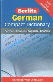 Cover of: German Compact Dictionary Germanenglish Englischdeutsch