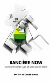 Cover of: Rancire Now