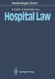 Cover of: Hospital Law
