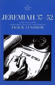 Cover of: Jeremiah 3752 A New Translation With Introduction And Commentary