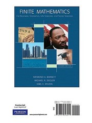 Cover of: Finite Mathematics for Business Economics Life Sciences and Social Sciences Books a la Carte Edition