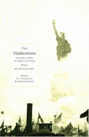 Cover of: A vindication of the rights of men by Mary Wollstonecraft