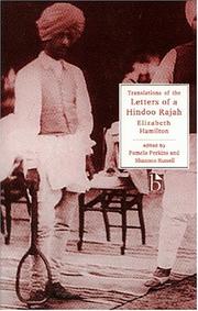 Cover of: Translation of the letters of a Hindoo rajah