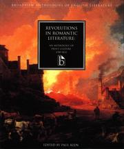 Cover of: Revolutions in Romantic Literature: An Anthology of Print Culture,1780-1832