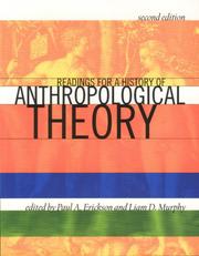 Cover of: Readings for a History of Anthropological Theory, 2nd Edition