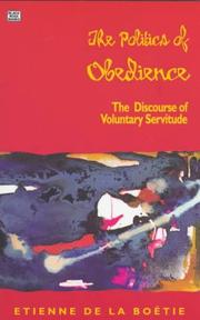 Cover of: Le discours de la servitude volontaire