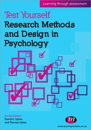 Cover of: Test Yourself Research Methods and Design in Psychology
            
                Test Yourself  Psychology by 