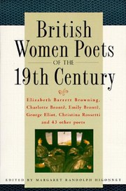Cover of: British Women Poets Of The 19th Century
