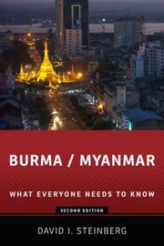 Cover of: BurmaMyanmar
            
                What Everyone Needs to Know