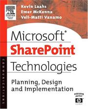 Cover of: Microsoft SharePoint Technologies: Planning, Design and Implementation (HP Technologies)