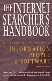 Cover of: The Internet searcher's handbook by Peter Morville