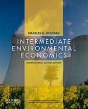 Intermediate Environmental Economics by Charles D. Kolstad