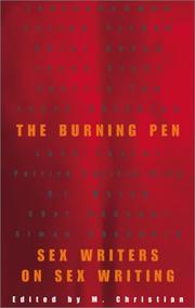 Cover of: The Burning Pen: Sex Writers on Sex Writing