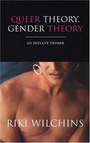 Cover of: Queer Theory, Gender Theory by Riki Wilchins