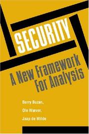 Cover of: Security: a new framework for analysis