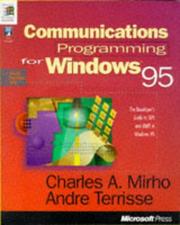 Cover of: Communications programming for Windows 95