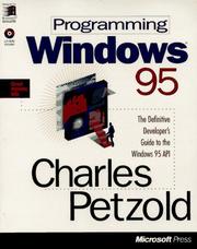 Cover of: Programming Windows 95 by Charles Petzold