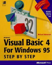 Cover of: Microsoft Visual Basic 4: Step by Step/Book and Disk (Step By Step)