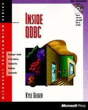 Cover of: Inside ODBC by Kyle Geiger