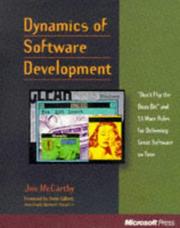 Cover of: Dynamics of software development by McCarthy, Jim