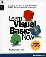 Cover of: Learn VisualBASIC now