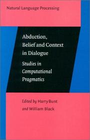 Abduction, belief, and context in dialogue : studies in computational pragmatics