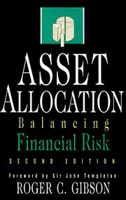 Asset allocation by Roger C. Gibson
