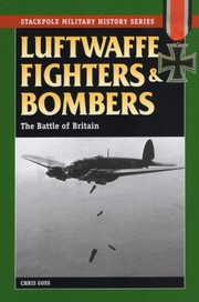 Cover of: Luftwaffe Fighters and Bombers
            
                Stackpole Military History