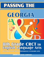 Cover of: Passing the Georgia 8th Grade CRCT in English Language Arts