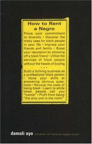 Cover of: How to rent a Negro