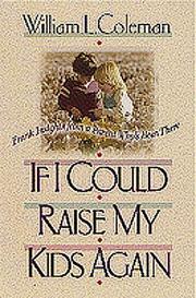 Cover of: If I could raise my kids again