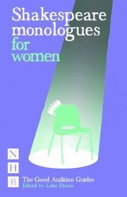 Cover of: Shakespeare Monologues for Women
            
                Good Audition Guides by 