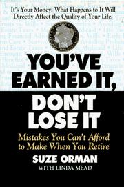 Cover of: You've Earned It, Don't Lose It by Suze Orman