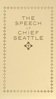 Cover of: Chief Seattle's Speech (1853)