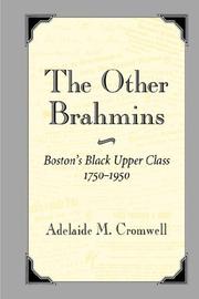 The other Brahmins by Adelaide M. Cromwell