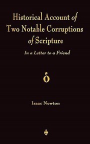 Cover of: A Historical Account of Two Notable Corruptions of Scripture