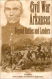 Cover of: Civil War Arkansas: Beyond Battles and Leaders (The Civil War in the West)