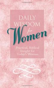 Cover of: Daily wisdom for women by Carol L. Fitzpatrick