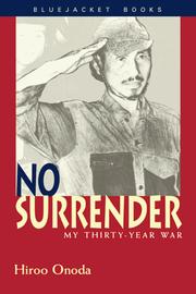 Cover of: No surrender by Hiroo Onoda