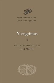 Cover of: Ysengrimus
            
                Dumbarton Oaks Medieval Library