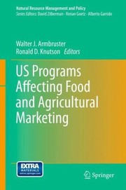 Cover of: Us Programs Affecting Food and Agricultural Marketing
            
                Natural Resource Management and Policy