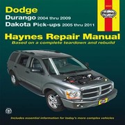 Cover of: Dodge Durango 2004 Thru 2009 and Dakota PickUps 2005 Thru 2011