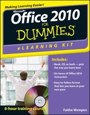 Cover of: Microsoft Office 2010 For Dummies Elearning Kit